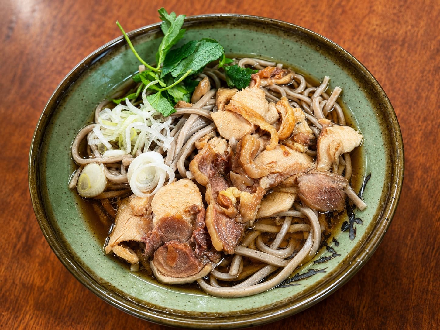 冷たい肉そばの蕎麦